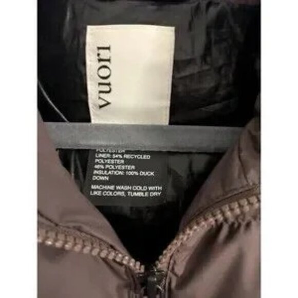 Vuori Hillside Down puffer Jacket brown Sz M - Picture 6 of 11